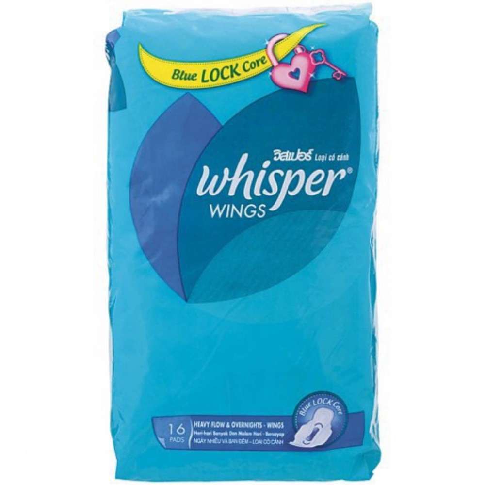 Băng vệ sinh Whisper có cánh đêm 16 miếng x 28cm