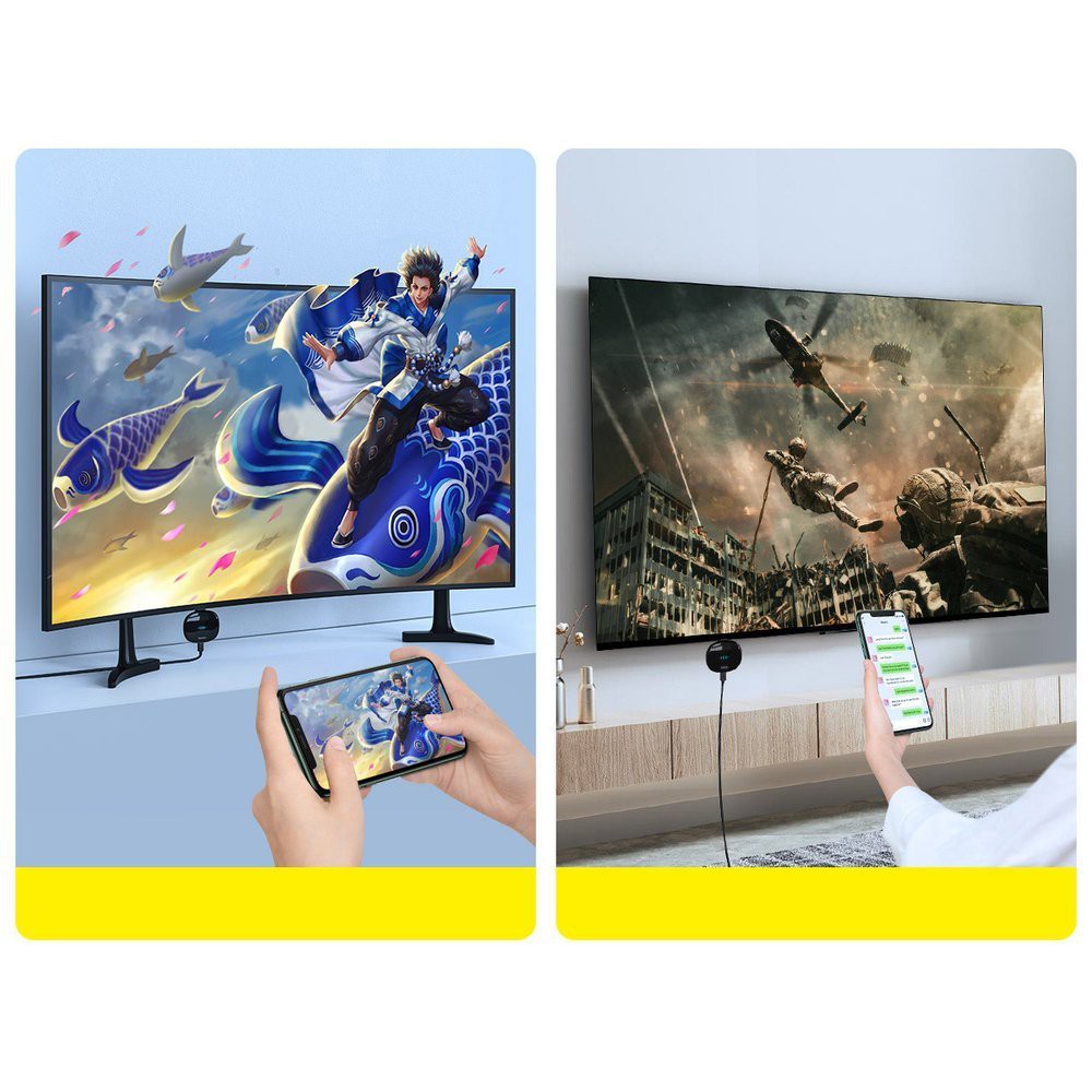 Bộ truyền hình ảnh qua HDMI không dây Baseus Meteorite Shimmer Wireless Display Adapter cho Smartphone/ iPad/ Macbook
