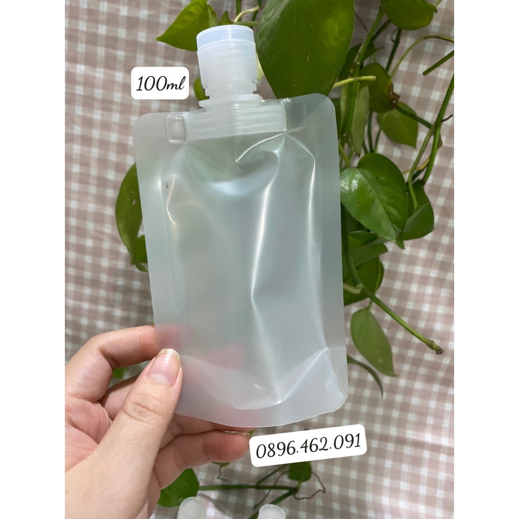 TÚI CHIẾT MỸ PHẨM, DẦU GỘI, DẦU XẢ, sỮA TẮM CÓ THỂ TÁI SỬ DỤNG NẮP BẬT,ĐẦU XỊT PHUN SƯƠNG, NÚT CHIẾT NHỎ GIỌT 50ML/100ML