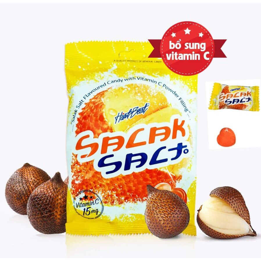 Kẹo Chanh Muối  ( hoặc Thơm, hoặc Mây) Thái Lan 120g Hartbeat Bổ Sung Vitamin C