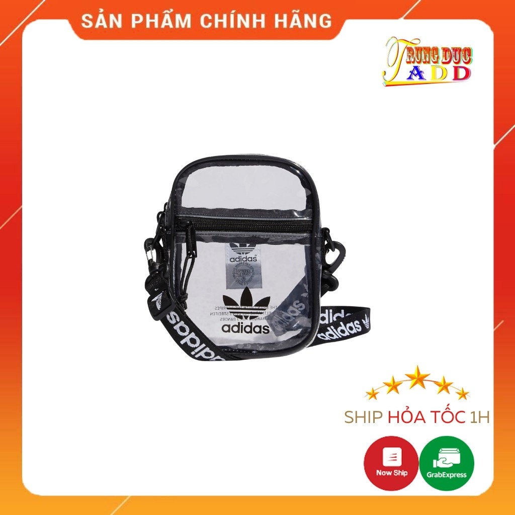 Túi Đeo Chéo Trong Suốt Full Tag Code Siêu Độc Sành Điệu Chống Nước Size 17x12x4cm - Trungducadidas