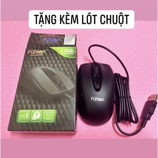 Chuột dây Fuhlen L102 Chính hãng Tặng lót chuột