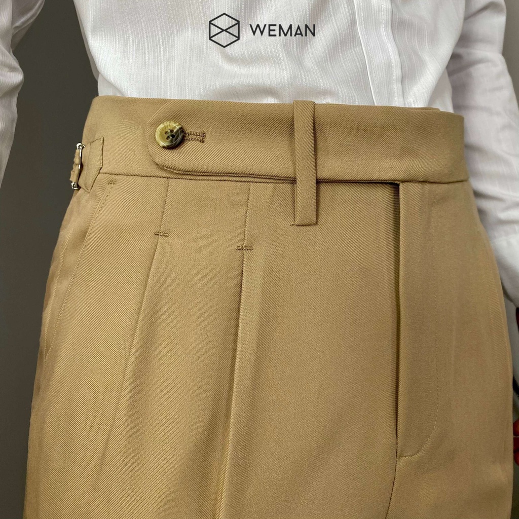 Quần Âu Nam, Quần Âu Nam Sidetab Cạp Trung, Thiết Kế Sang Trọng, Chất Liêu Cao Cấp Dáng Slim Fit WEMAN-CT01