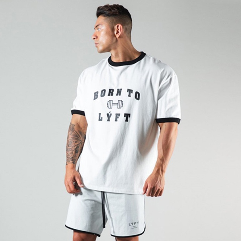 Áo Thun Cotton Tay Ngắn Dáng Suông Thoải Mái Thời Trang Cho Nam Size M-3XL