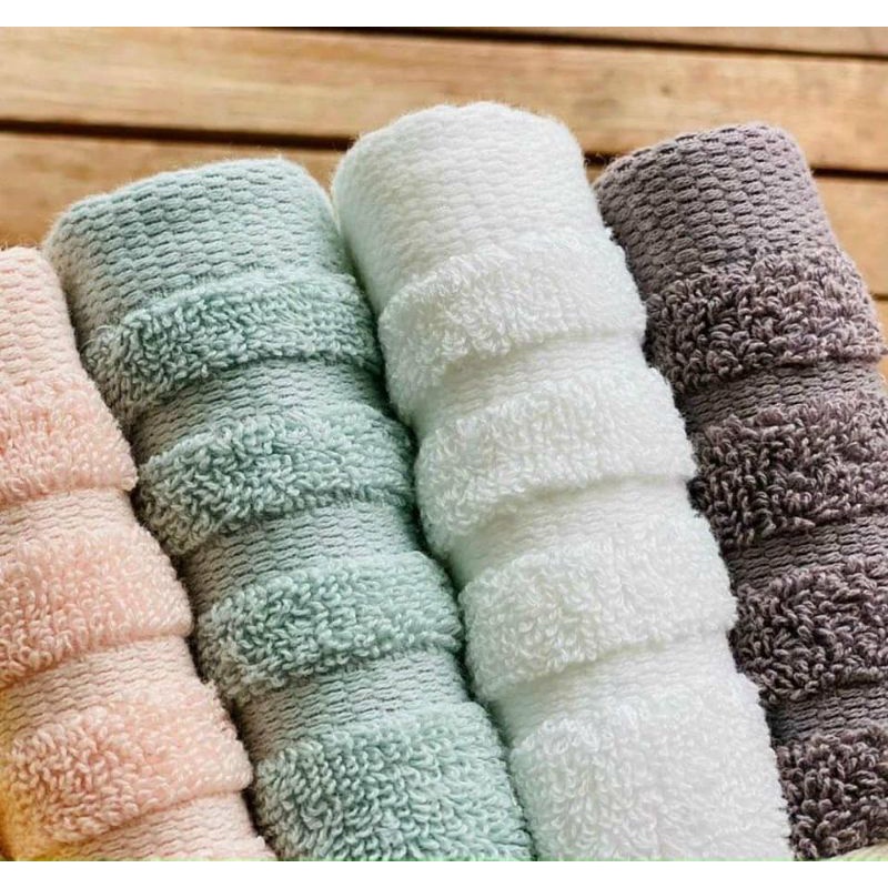 Khăn Tắm Soft Cotton HÀN QUỐC (set 4 cái) - mềm, xốp, siêu thấm size 80*40cm