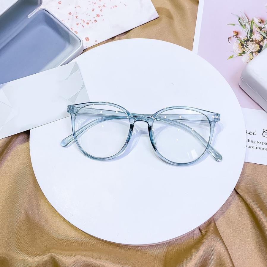 Mắt kính gọng tròn cá tính dễ thương D135