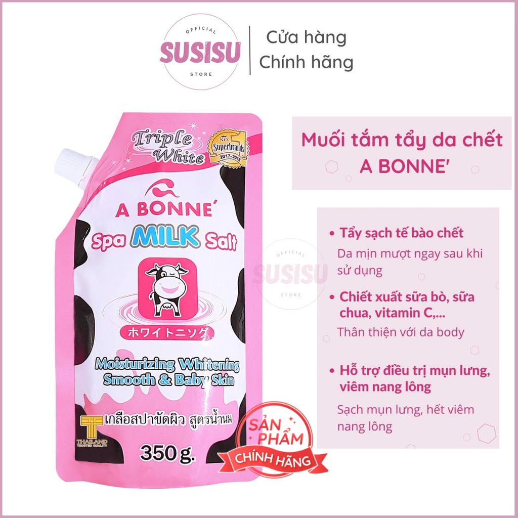 Muối tẩy tế bào chết ABONNE Spa Milk Salf 350g