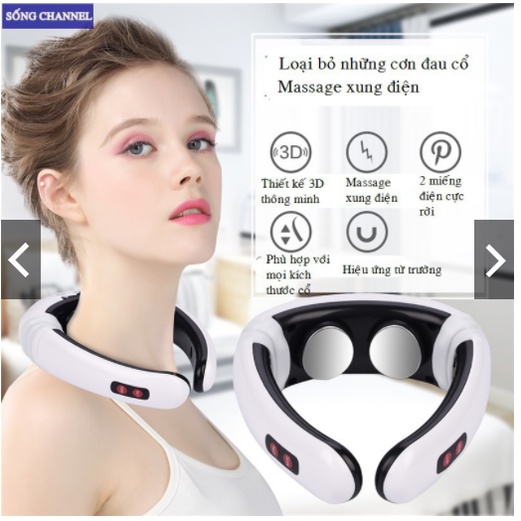 [Có Sẵn] Máy massage trị liệu ❤️Freeship❤️ Máy massage cổ vai gáy 3D trị nhức mỏi cơ thể