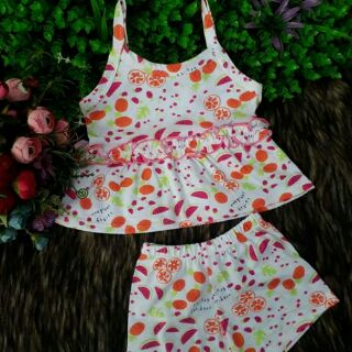 Com bo bé gai thun cotton 4c với borip