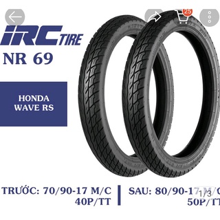 Cặp vỏ , lốp xe future 1chính hãng irc trước 70/90 - 17 sau 80/90 - 27 loại dùng ruột