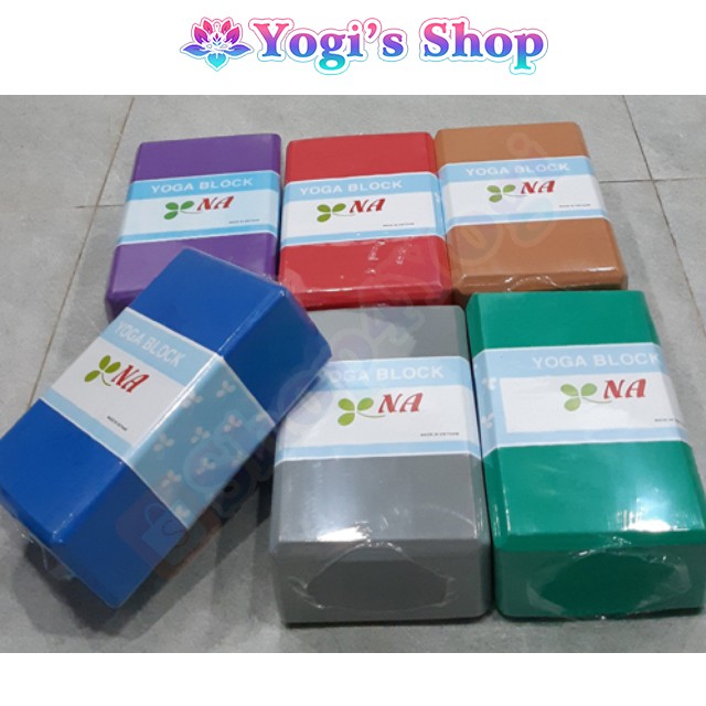 Gạch Tập Yoga NA | Block Dày 8cm (24.5x15.5x8.5 cm), 6 Màu Lựa Chọn