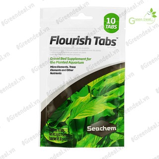SEACHEM - Flourish Tabs (Túi 10 viên) | Phân nhét bổ sung dinh dưỡng cho cây thủy sinh