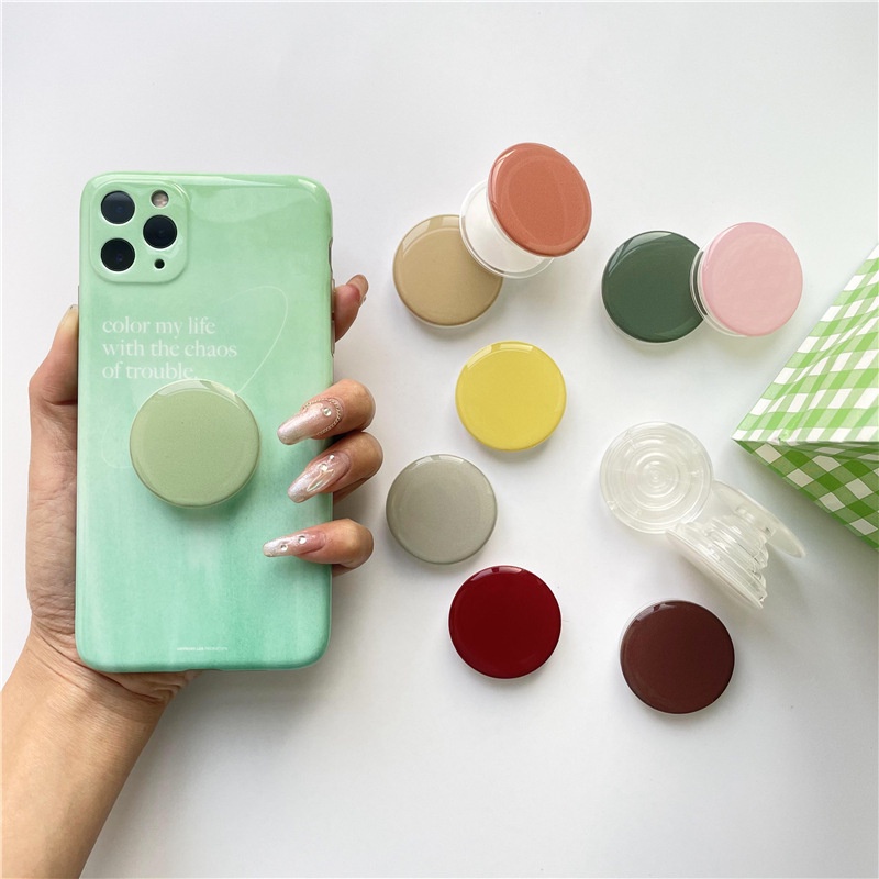 Giá đỡ điện thoại Popsocket TRÒN TRƠN IN BÓNG