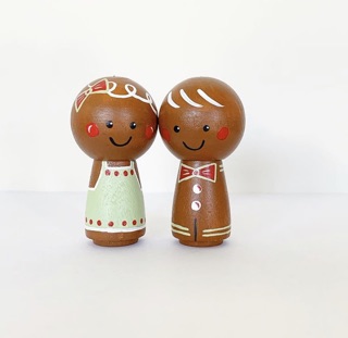 Set 2 Búp bê gỗ 9-10cm sỉ-lẻ