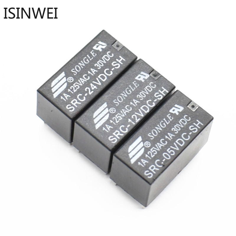5PCS Relays SRC-05VDC-SH SRC-12VDC-SH SRC-24VDC-SH 5V 12V 24V 8PINS Relay Wholesale Price