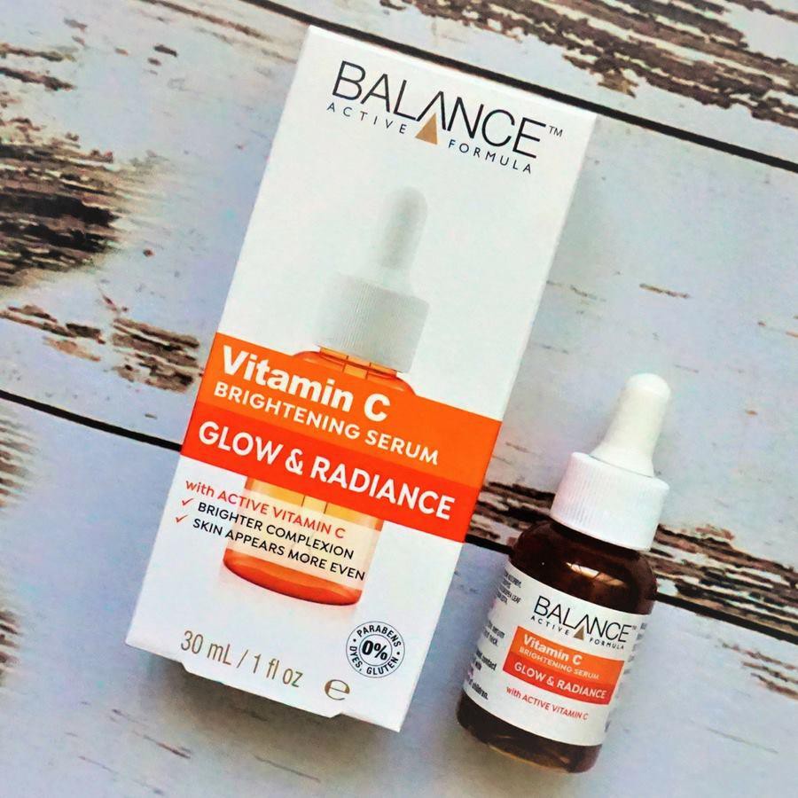 Mẫu mới-Tinh Chất Làm Sáng Da Balance Vitamin C Brightening Serum Glow &amp;  Radiance 30ml | Shopee Việt Nam