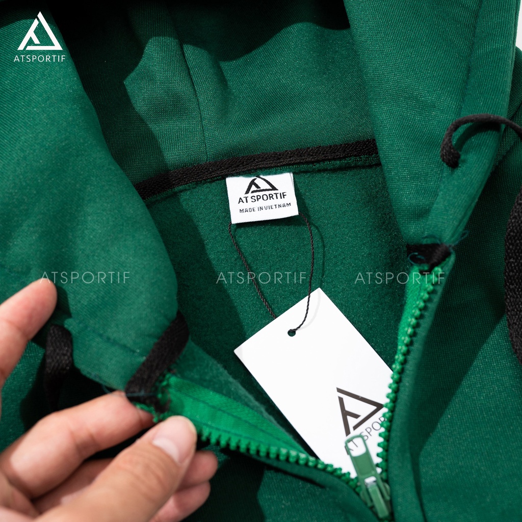 Áo Khoác Hoodie Zip nỉ bông tay dài unisex dáng rộng,năng động ,trẻ trung,thời trang, cá tính,full size,6 màu