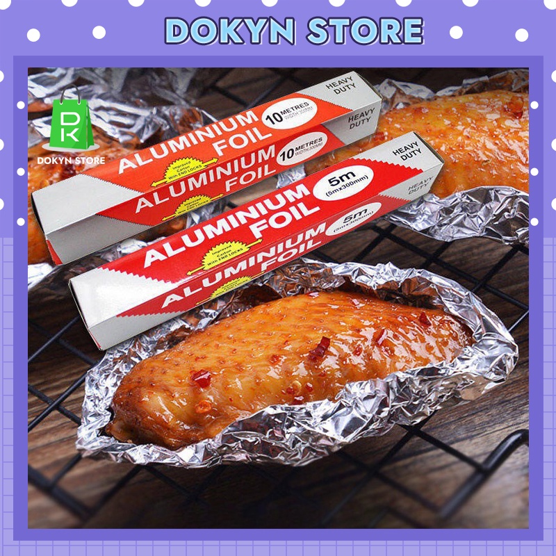 Giấy bạc nướng thực phẩm giấy nướng BBQ nướng thực phẩm nồi chiên không dầu nướng thịt cách nhiệt bọc thức ăn GB01