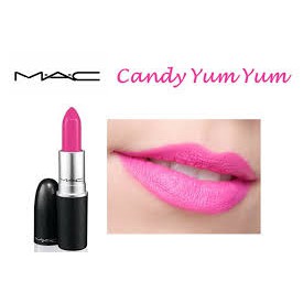 Son MAC Candy Yum Yum  màu hồng cánh sen