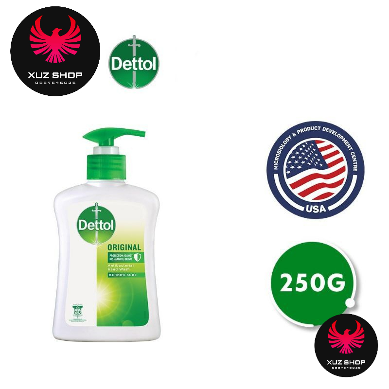 250g- Nước rửa tay Dettol kháng khuẩn tinh dầu thông