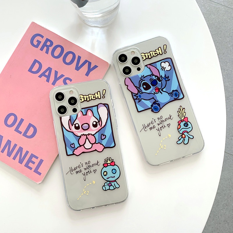 Huawei Y7 Pro/Y6/Y9 Prime 2019 /P smart Z Cute Cartoon Bear Clear Phone Case Shockproof Silicone Soft TPU Back Cover Couple