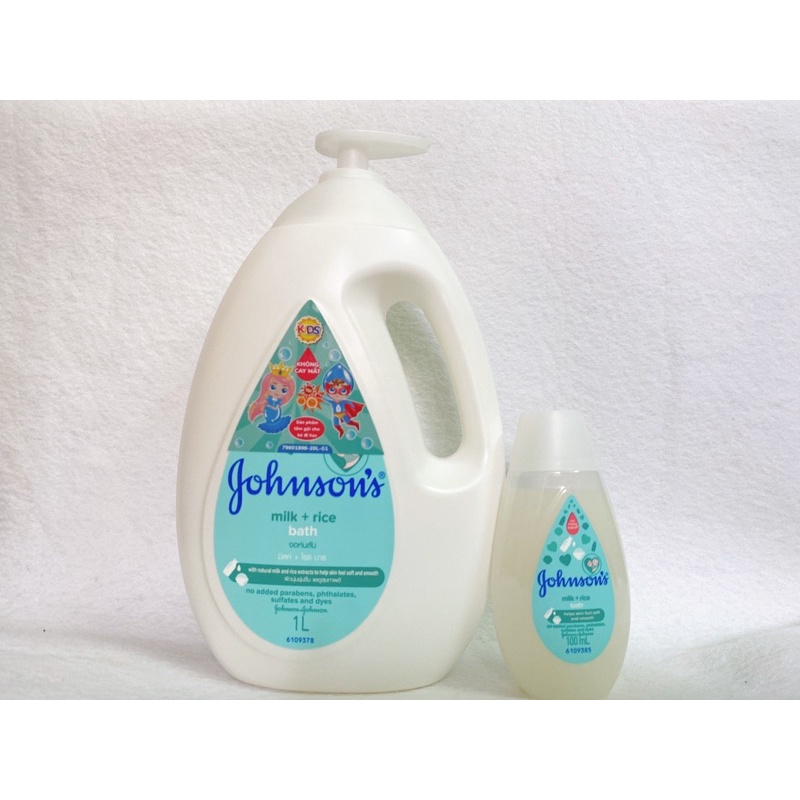 ( Mẫu mới) Sữa tắm Johnson’s babby chứa sữa, gạo, yến mạch cho bé- 1000ml