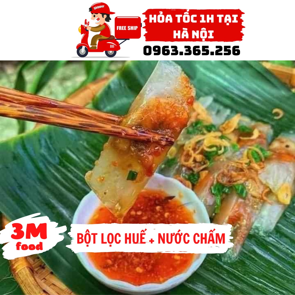 Bánh bột lọc Huế Set 35 bánh kèm nước chấm ngon đặc biệt  3M FOOD DS
