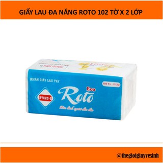 Khăn giấy lau tay đa năng Roto Eco RTE20-2 (102 tờ x 2 lớp)
