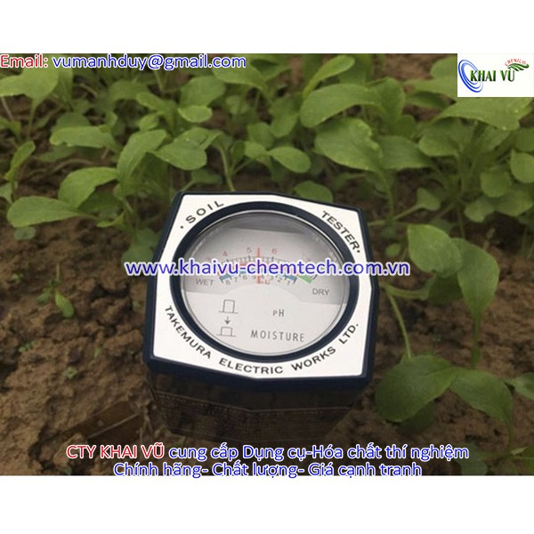 MÁY ĐO PH VÀ ĐỘ ẨM CHO ĐẤT TAKEMURA DM-15 (NHẬT BẢN)
