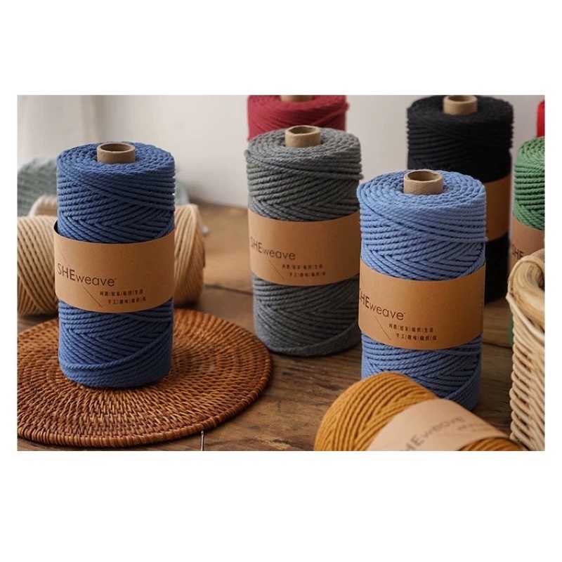 DÂY XOẮN COTTON SHEWEAVE 2MM, 3MM LÀM MACRAME, HANDMADE,…