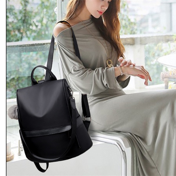Balo Vải Oxford Cỡ Lớn Chống Trộm Thiết Kế Đơn Giản Thời Trang Cho Nữ