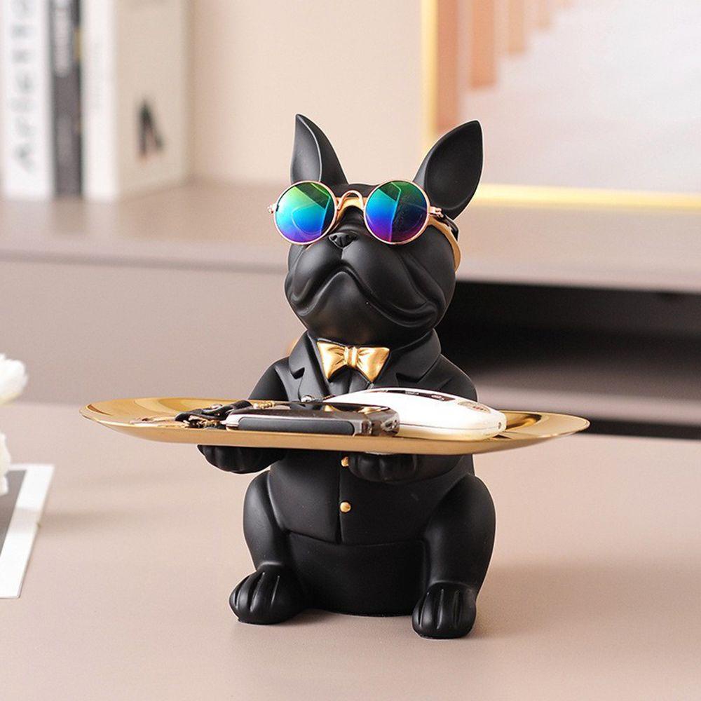 LANSEL Giá Đỡ Chìa Khóa / Đồ Trang Sức Hình Chó Bull Nghệ Thuật Trang Trí Nhà Cửa