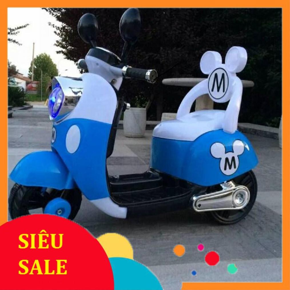 GIÁ RẺ SỐ 1:  XE MÁY ĐIỆN TRẺ EM KIỂU DÁNG VESPA  MICCKEY OZB9688