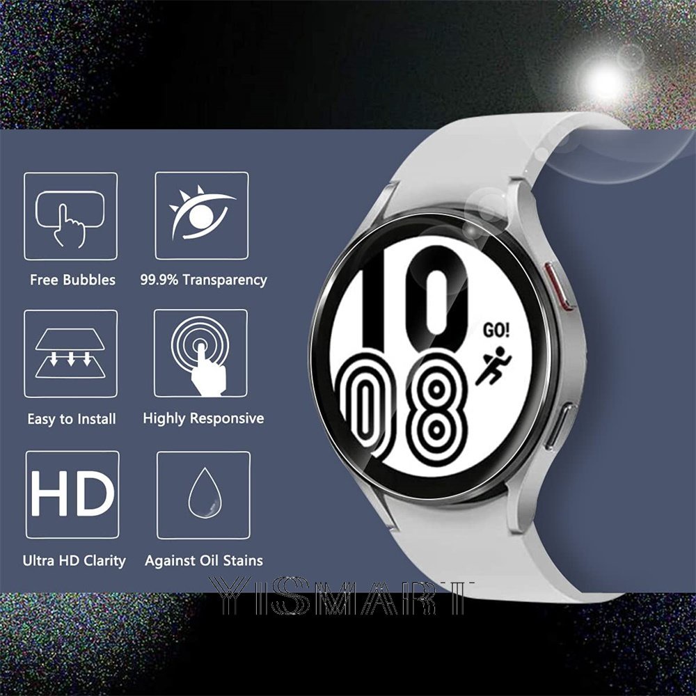 Kính Cường Lực HD Viền Cong 3D TPU Siêu Mỏng Bảo Vệ Màn Hình Đồng Hồ Thông Minh Samsung Galaxy Watch 5 Watch 4 40mm 44mm 5 Pro 45mm