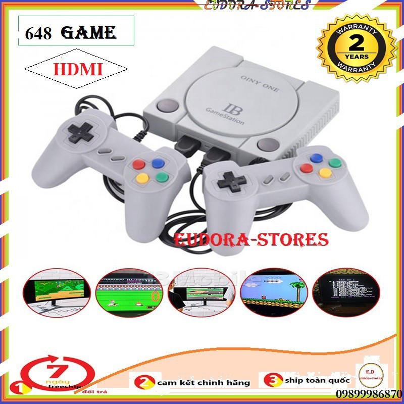 máy chơi game playstation, máy chơi game 648 trò IB Station Only One cổng HDMI phiên bản tay cầm  thế hệ 2020