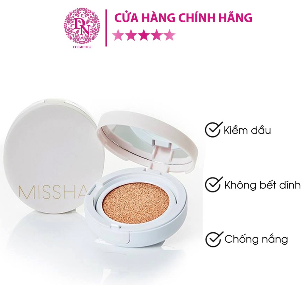 Phấn nước kiềm dầu Missha Magic Cushion Cover Lasting Hàn Quốc SPF50+/PA+++ 17G (Hồng) | WebRaoVat - webraovat.net.vn