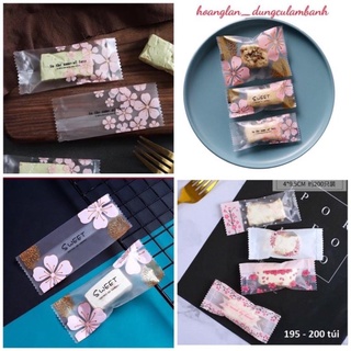 Túi đựng kẹo nougat, đựng bánh kẹo tết thước 4x9,5cm