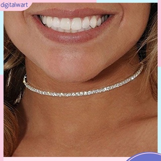 Vòng cổ choker đính đá quý nhân tạo lấp lánh sang trọng thời trang dành cho nữ