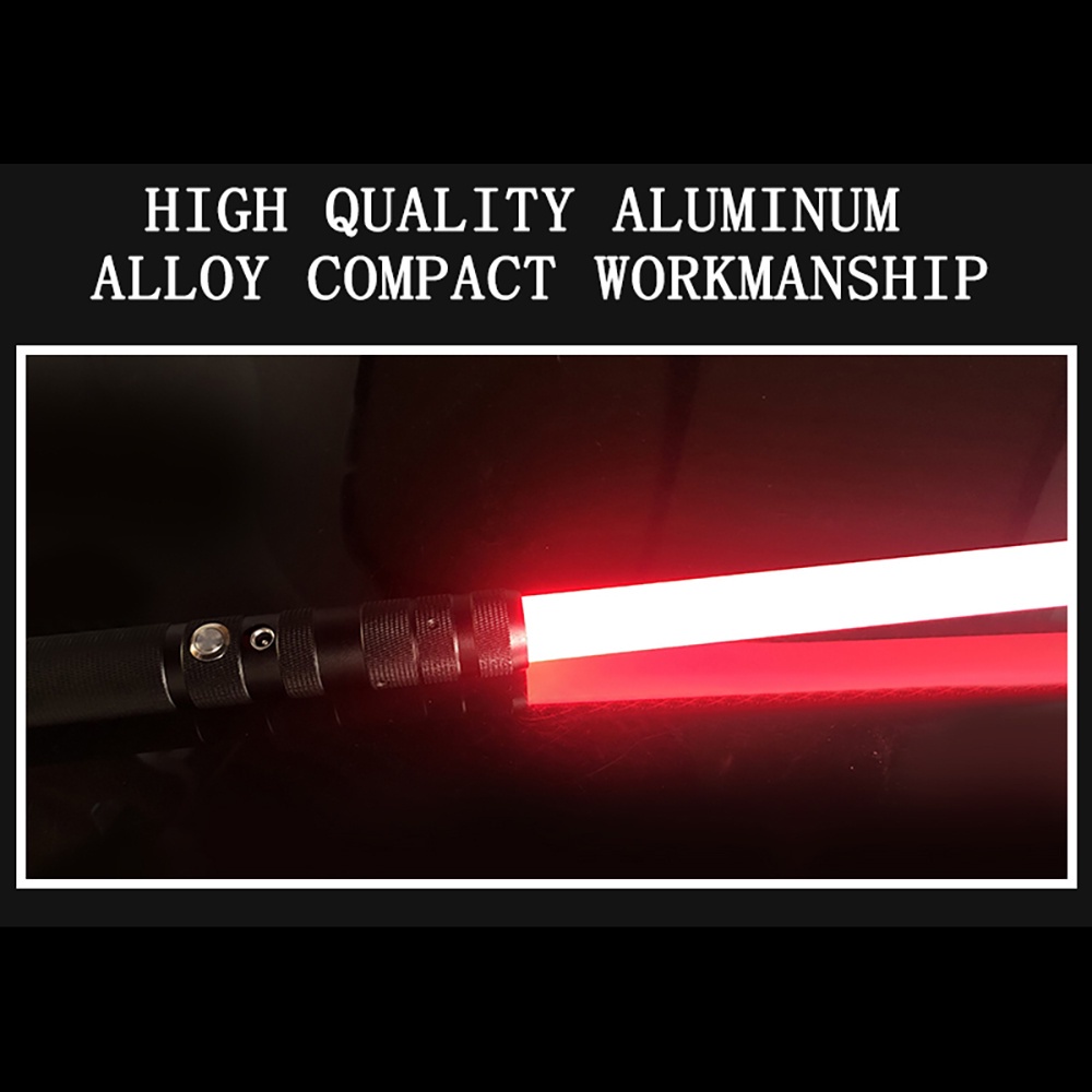 Star Wars RGB lightsaber 7 màu kim loại lightsaber LED flash stick đổi màu lightsaber sinh nhật quà tặng tốt nghiệp Đồ chơi thanh ánh sáng bảy màu, thanh kiếm ánh sáng kim loại