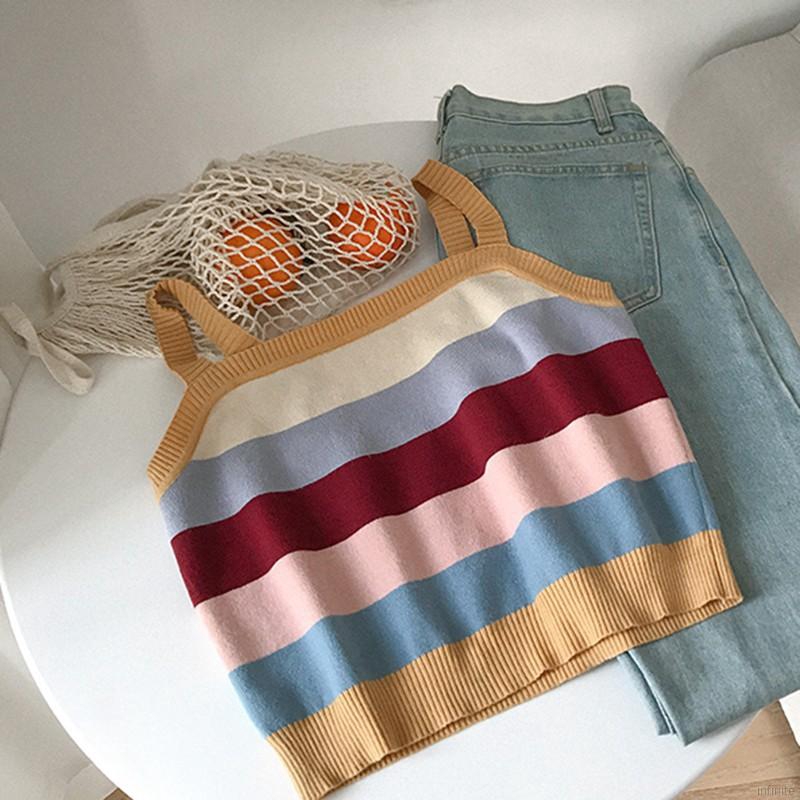 INFINITE Women Summer Stripe Tank Top | BigBuy360 - bigbuy360.vn