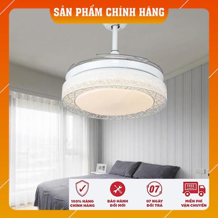 [Hàng cao cấp] Quạt trần đèn dấu cánh, quạt trần phòng khách A8701-cánh cụp cánh xòe có 3 chế độ sáng-điều khiển từ xa | BigBuy360 - bigbuy360.vn