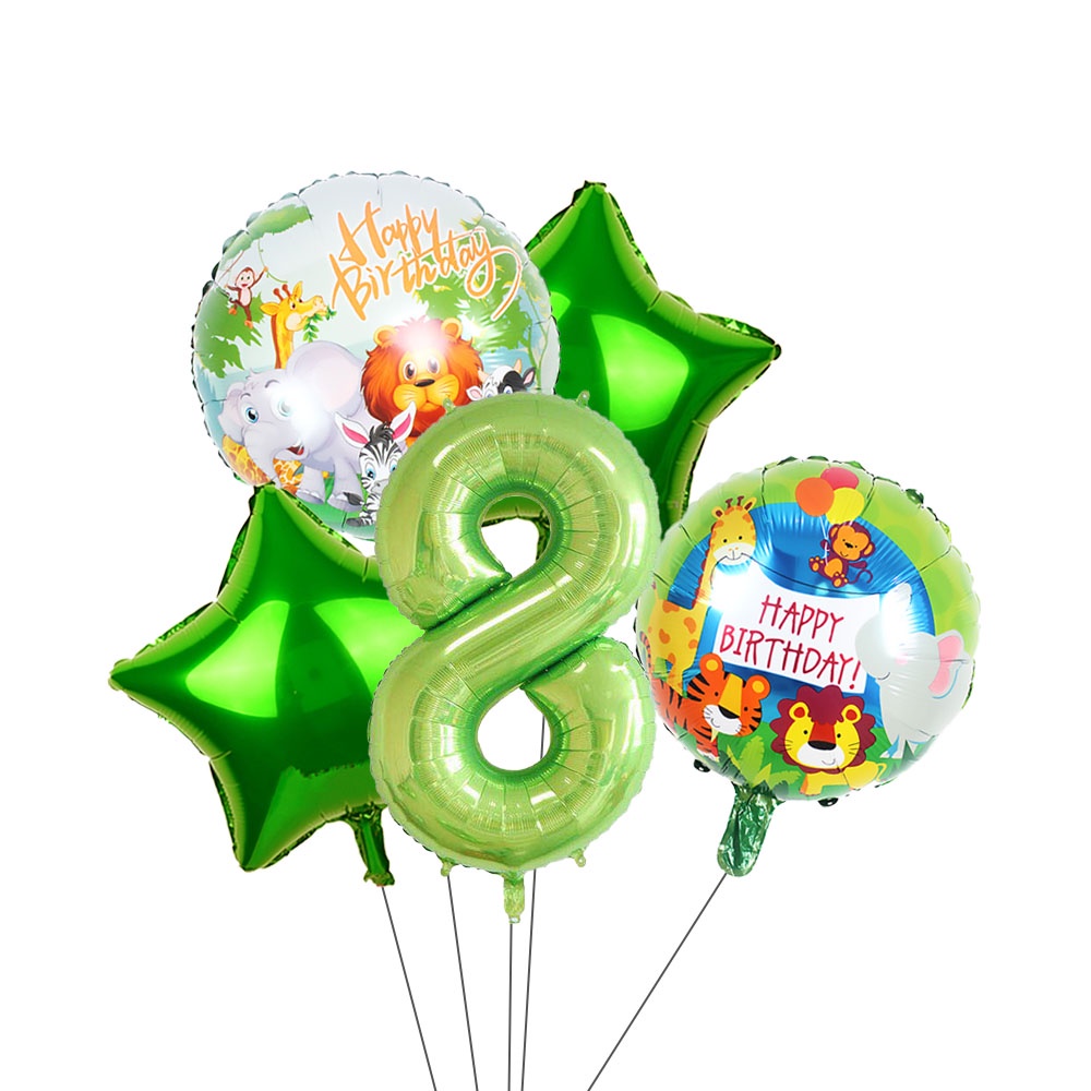 Bộ Bong Bóng Lá Nhôm Hình Động Vật Số 0-9 18 / 40 Inch Trang Trí Sinh Nhật / Tiệc Sinh Nhật Cho Bé