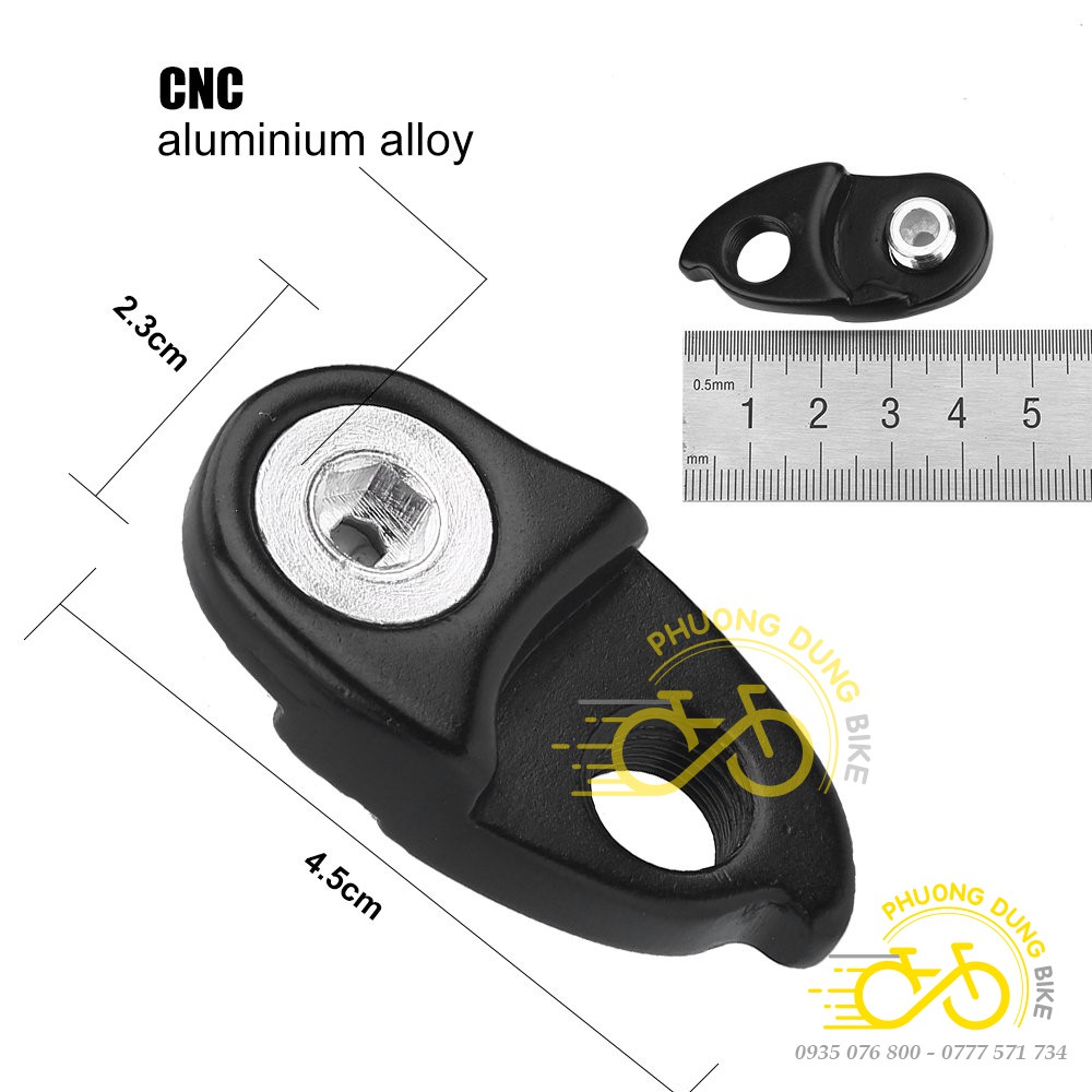 Móc nhôm nối dài củ đề xe đạp