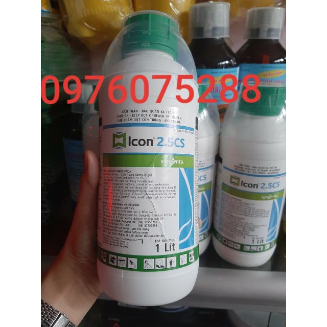 Thuốc tiêu diệt và phòng ngừa côn trùng ruồi muỗi kiến gián bọ mạt... ICON 2,5CS 1 lít -Hàng Mới