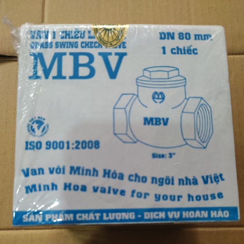 van đồng 1 chiều lá lật DN80 Minh Hòa