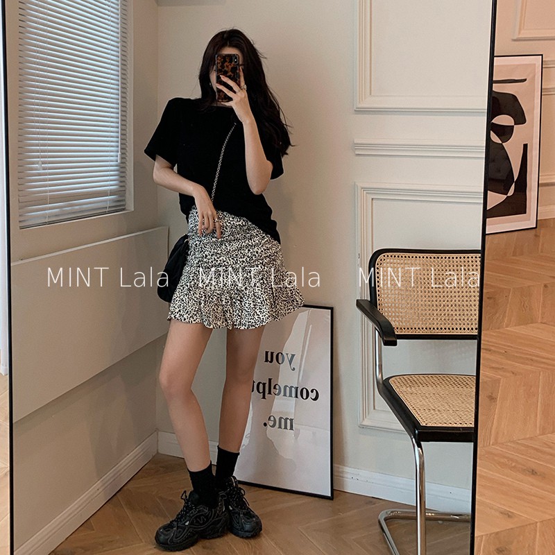 Chân Váy Nhún Đuôi Cá Họa Tiết Da Beo Dáng Ngắn - Có Lót Quần | BigBuy360 - bigbuy360.vn