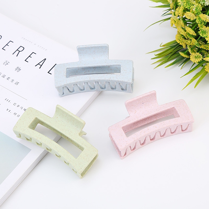 Kẹp tóc càng cua nhựa lúa mạch màu pastel nhẹ nhàng nữ tính K59