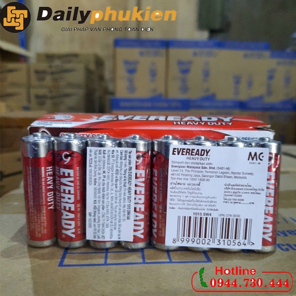 Pin Eveready AAA 1012 vỉ 4 viên chính hãng dailyphkien