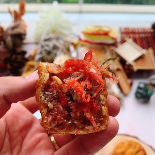 Bánh nướng thập cẩm jambon xá xíu truyền thống Thanh Lịch , bánh trung thu hương vị cổ truyền Hải Phòng