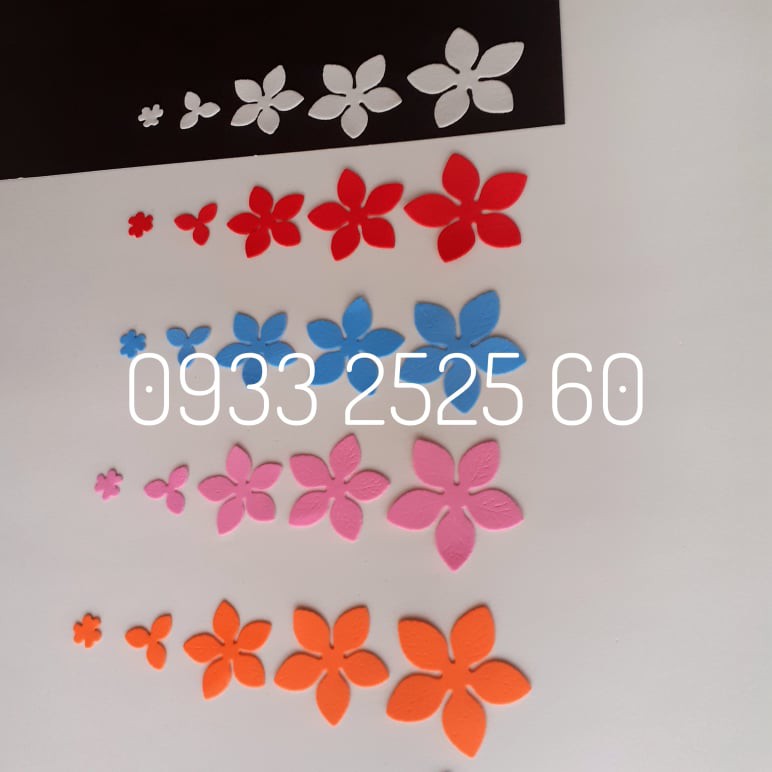 20 hoa trang trí ( = 100 lớp hoa rời ), bằng xốp _Hoa trang trí_phụ kiện planner_sổ scrapbook, bookmark_hoa mầm non -DIY